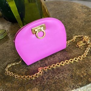 Salvatore Ferragamo vintage Gancini Diana Clutch - Pink
